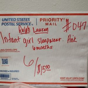 6/$15 Infant sleeper.       6 for $15